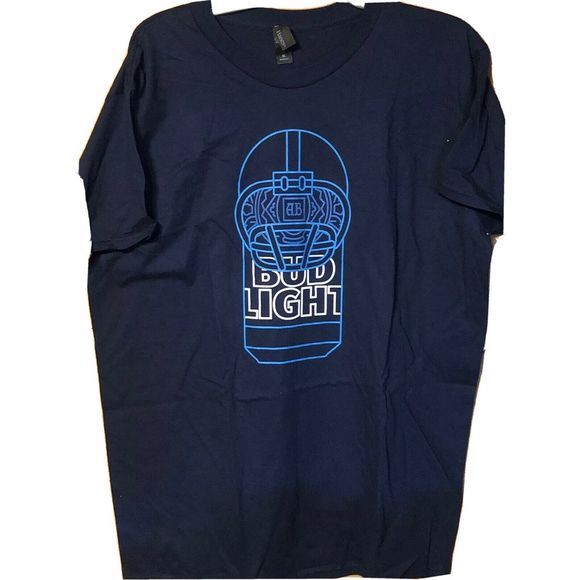 Bud Light Blue XL T-Shirt Key Cup Holder - Picture 2 of 6